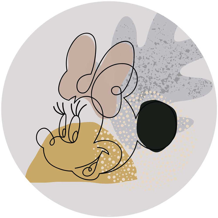 Dein Traumzimmer Komar Fototapete - Into Adventure - Minnie Line Art Fototapeten