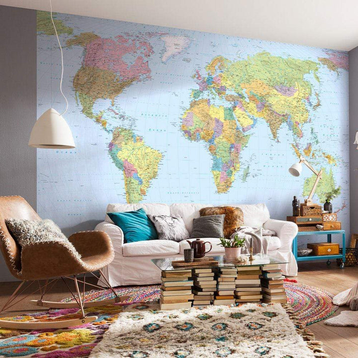 Dein Traumzimmer Komar Vlies Fototapete - World Map Fototapeten
