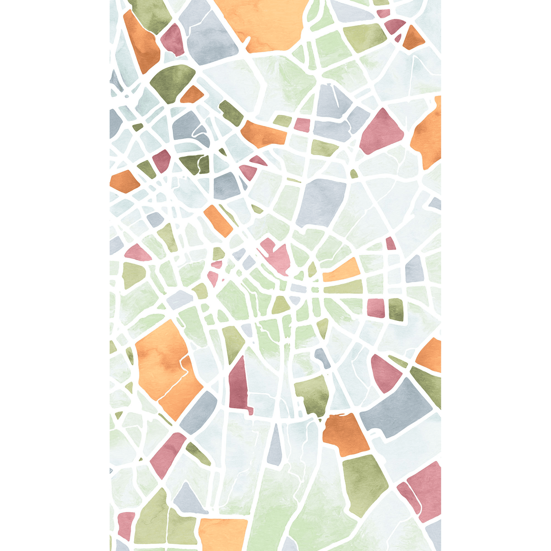 Dein Traumzimmer City Map I Flair - Komar Digitaldruck-Fototapete Fototapeten