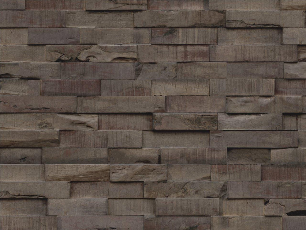 Dein Traumzimmer INDO Echtholz Wandpaneele 3D - SLIMWOOD - CHARRED Wandpaneele