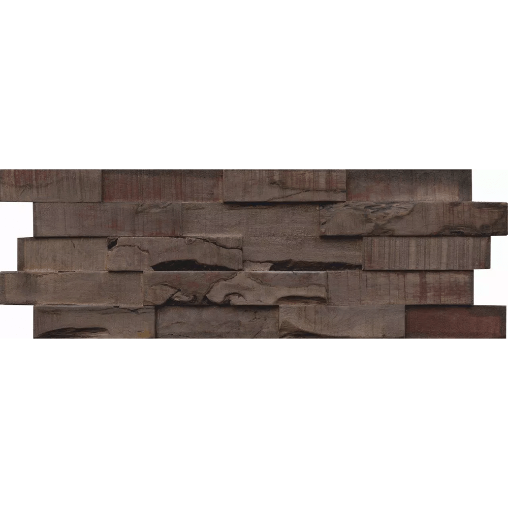 Dein Traumzimmer INDO Echtholz Wandpaneele 3D - SLIMWOOD - CHARRED Wandpaneele