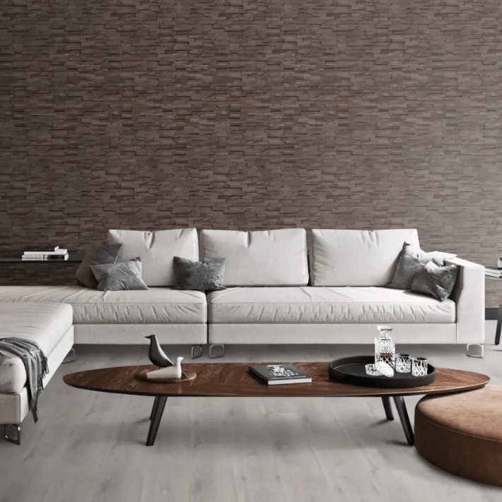 Dein Traumzimmer INDO Echtholz Wandpaneele 3D - SLIMWOOD - CHARRED Wandpaneele