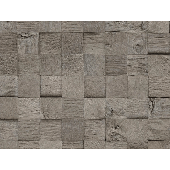 Dein Traumzimmer INDO Echtholz Wandpaneele 3D - TEAK CLASSIC CUBE - JAVA Wandpaneele