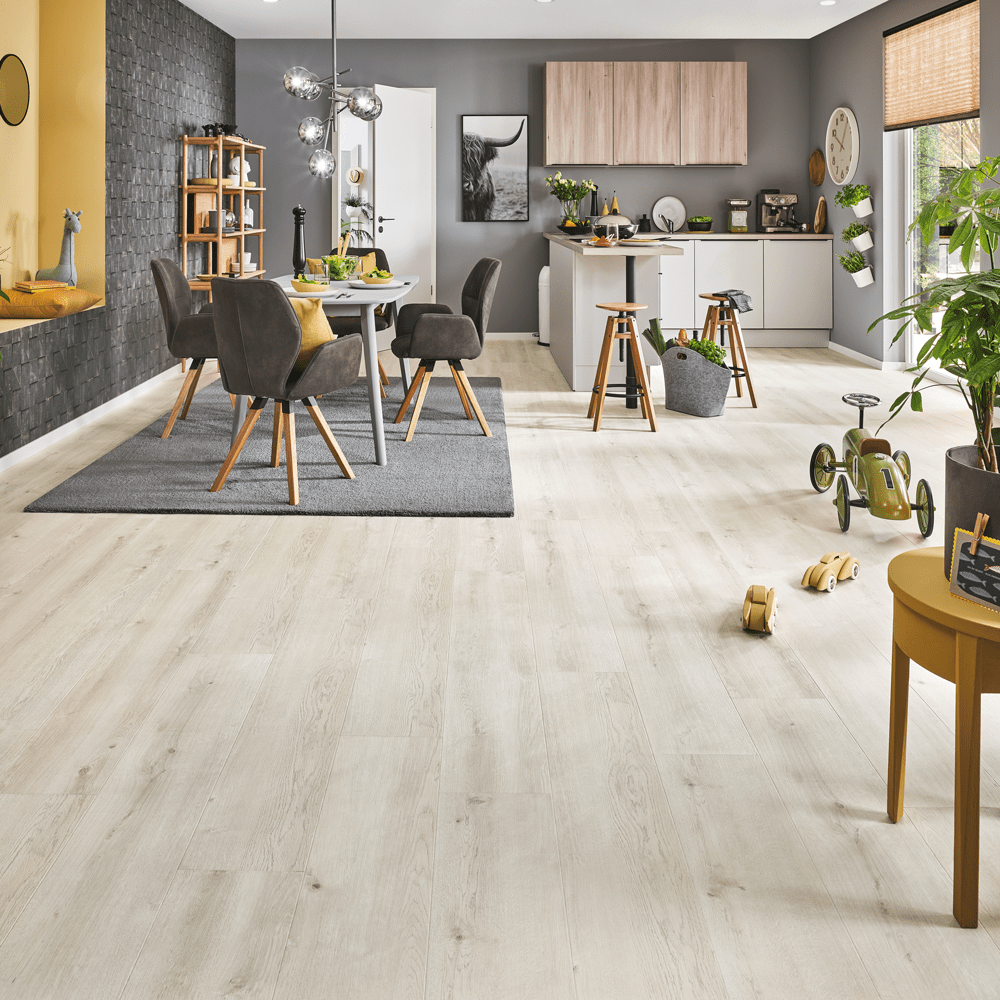 Dein Traumzimmer JOKA Deluxe 833 XPLORA NEXT - WIDE TIMELESS - 8833 Oak cottage white Naturdesignboden