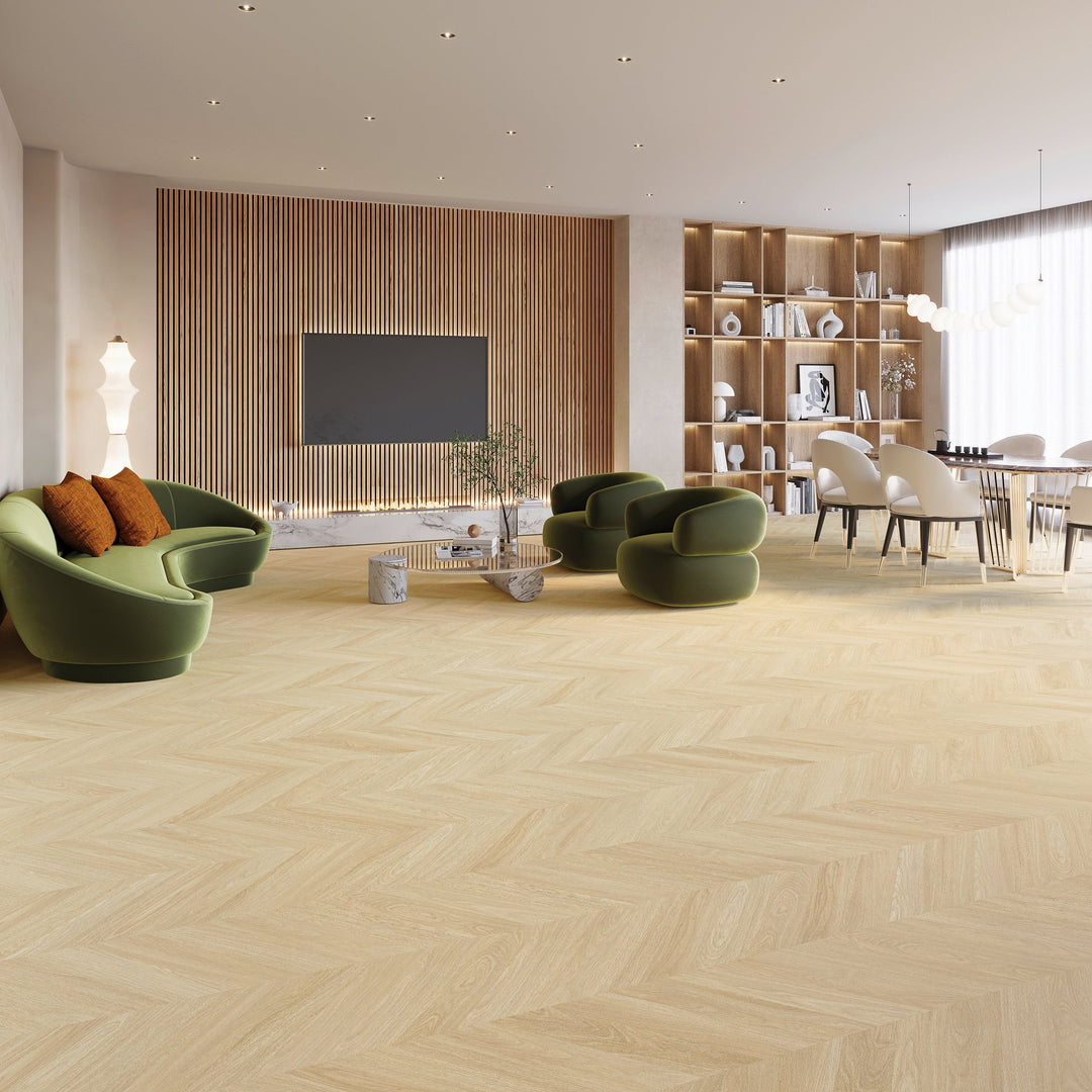 Dein Traumzimmer JOKA DESIGNBODEN 555 EVOLUT CHEVRON - 5801 ALMOND OAK Vinylboden