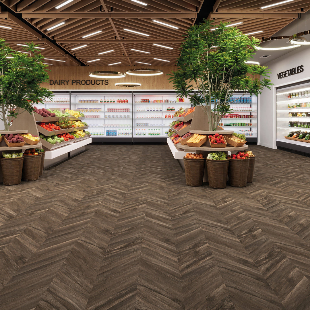 Dein Traumzimmer JOKA DESIGNBODEN 555 EVOLUT CHEVRON - 5806 Mud Oak Vinylboden