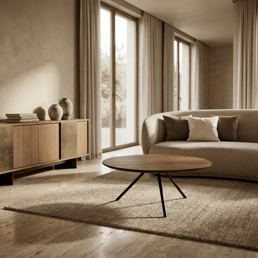 Dein Traumzimmer KAHEKU - Beistelltisch Morini Walnuss 60 Ø Kleinmöbel