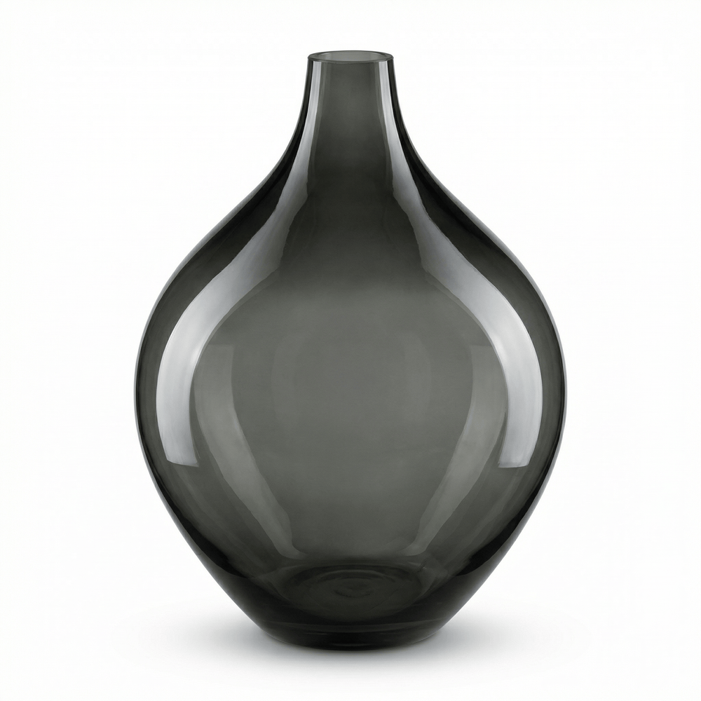 Dein Traumzimmer Kaheku Flaschenvase Bellano Smoke Ø25.5 cm Glas