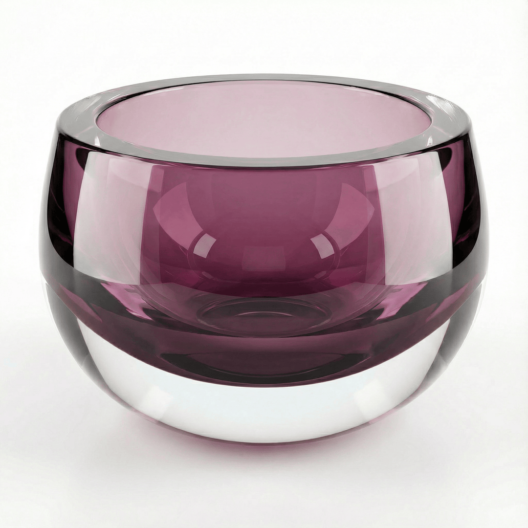 Dein Traumzimmer Kaheku Glas Deko Set Olson Purple &amp; Cura Grau Glas