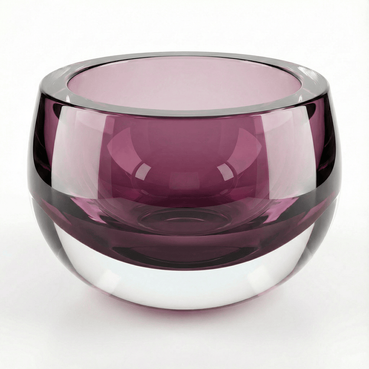 Dein Traumzimmer Kaheku Glas Deko Set Olson Purple &amp; Cura Grau Glas