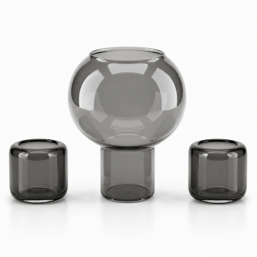 Dein Traumzimmer Kaheku Glas Set Colima & Opino Smoke Glas