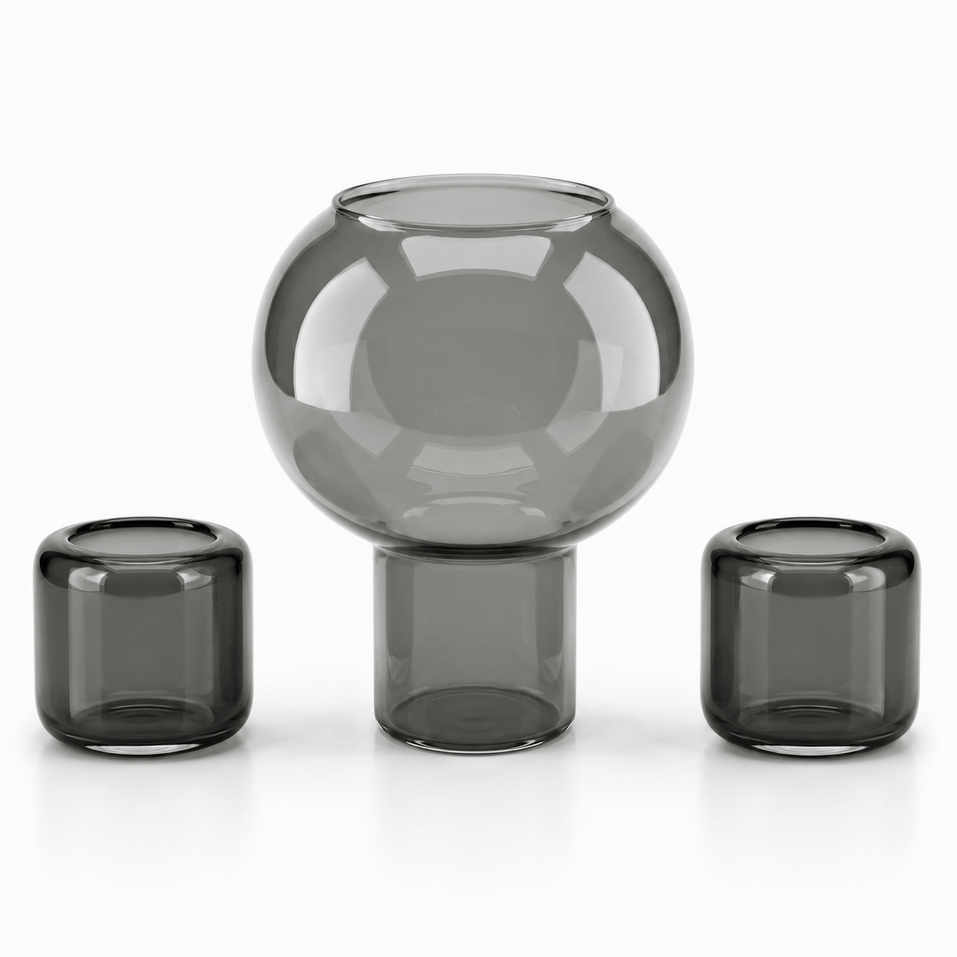Dein Traumzimmer Kaheku Glas Set Colima &amp; Opino Smoke Glas
