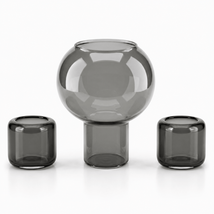 Dein Traumzimmer Kaheku Glas Set Colima &amp; Opino Smoke Glas