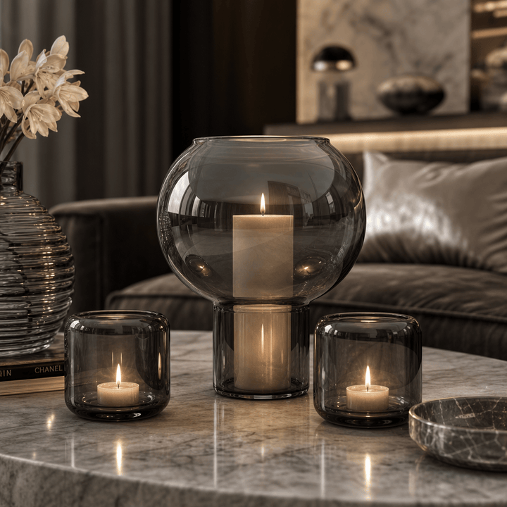 Dein Traumzimmer Kaheku Glas Set Colima &amp; Opino Smoke Glas