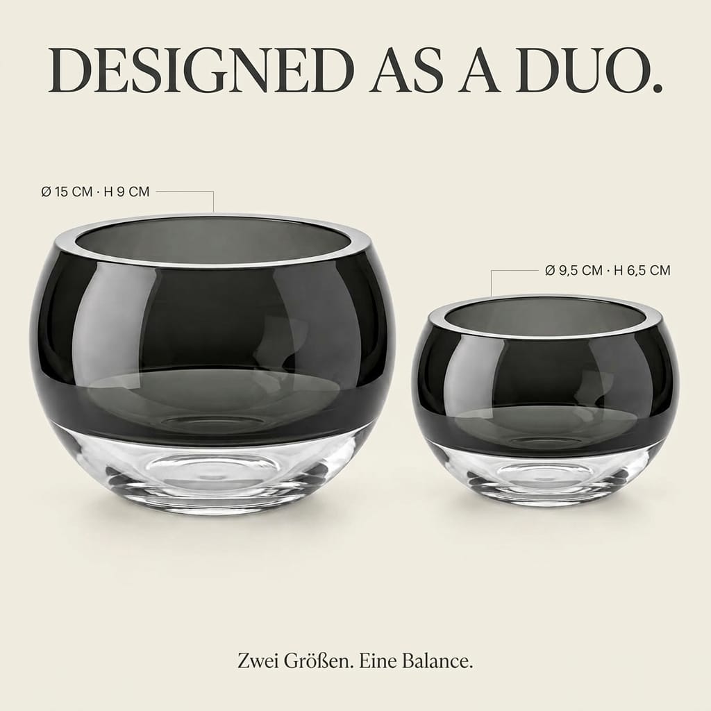 Dein Traumzimmer Kaheku Grau Vibe Glas Set Glas