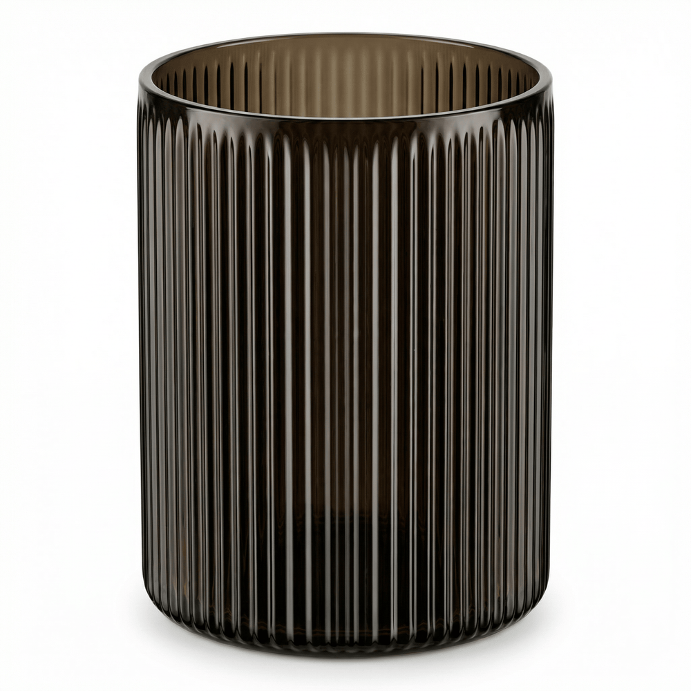Dein Traumzimmer Kaheku Kübel Cuyo streifen braun Ø10cm Glas