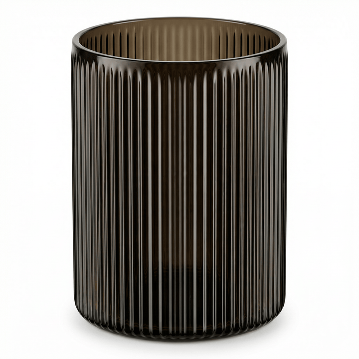 Dein Traumzimmer Kaheku Kübel Cuyo streifen braun Ø10cm Glas