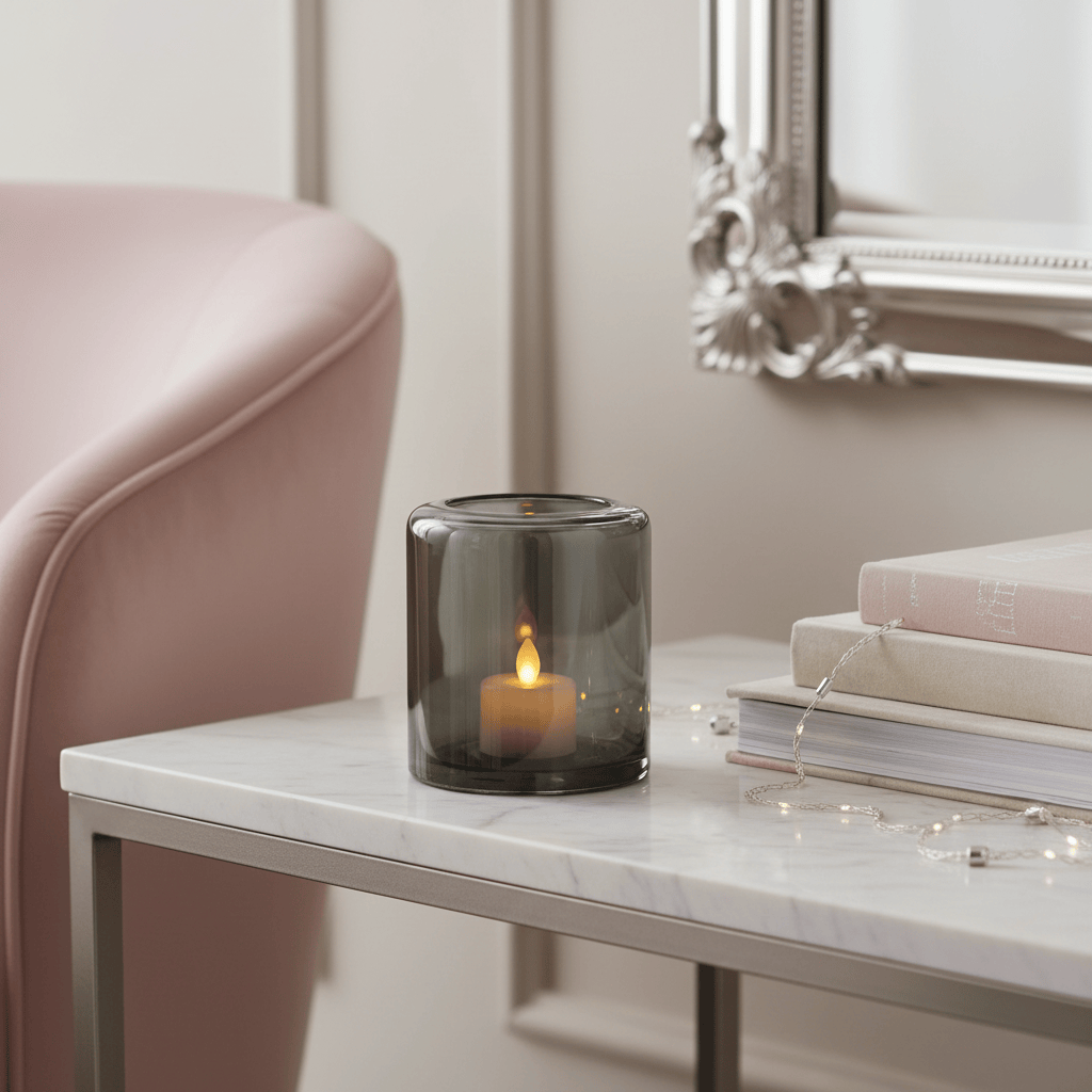 Dein Traumzimmer Kaheku Kübel Opino Smoke Ø13cm Glas