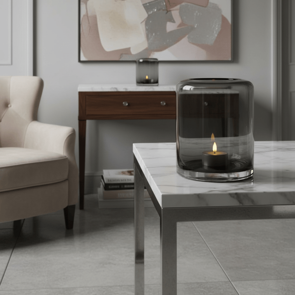 Dein Traumzimmer Kaheku Kübel Opino Smoke Ø18cm Glas