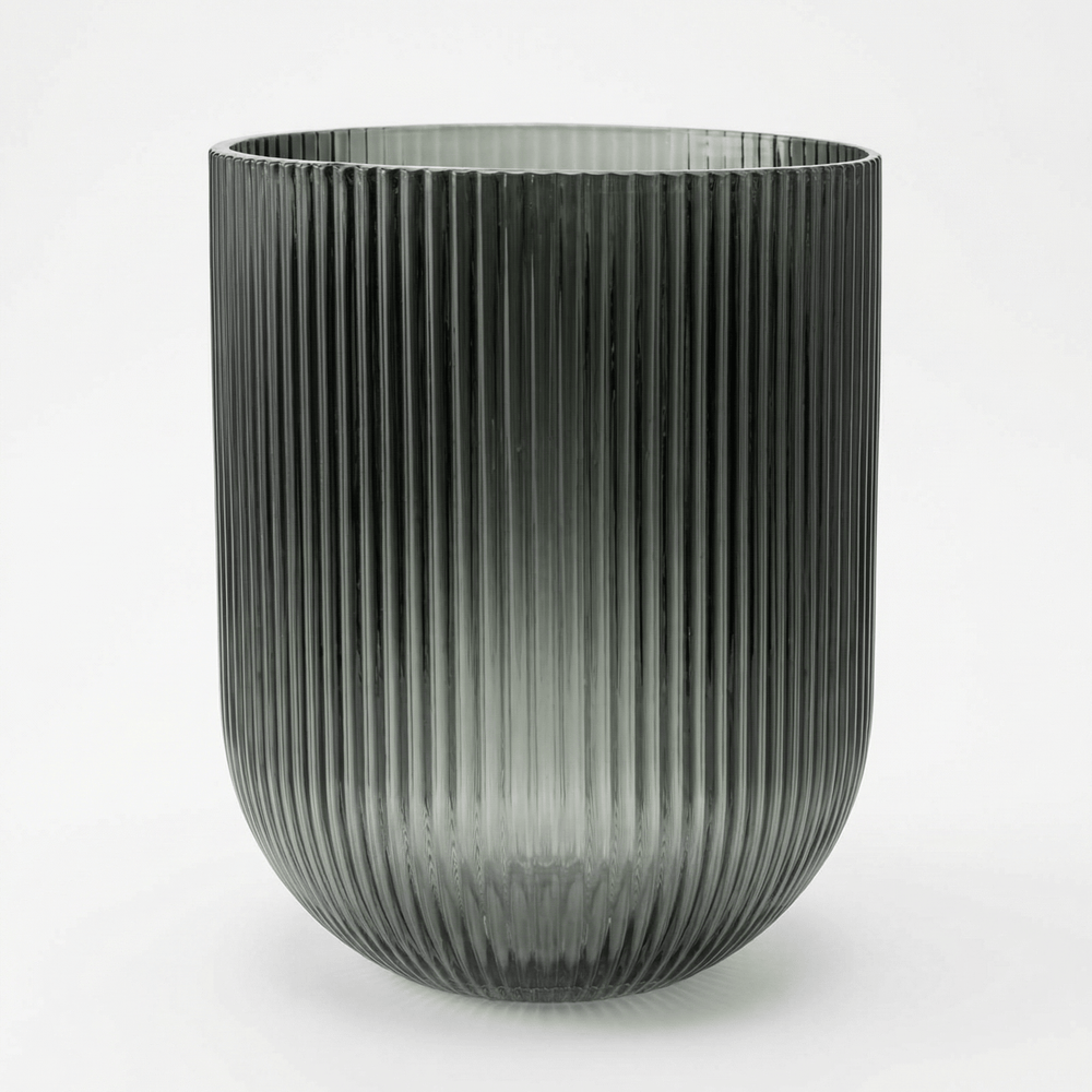 Dein Traumzimmer Kaheku Kübel Relax Struktur Grau Ø13cm Glas