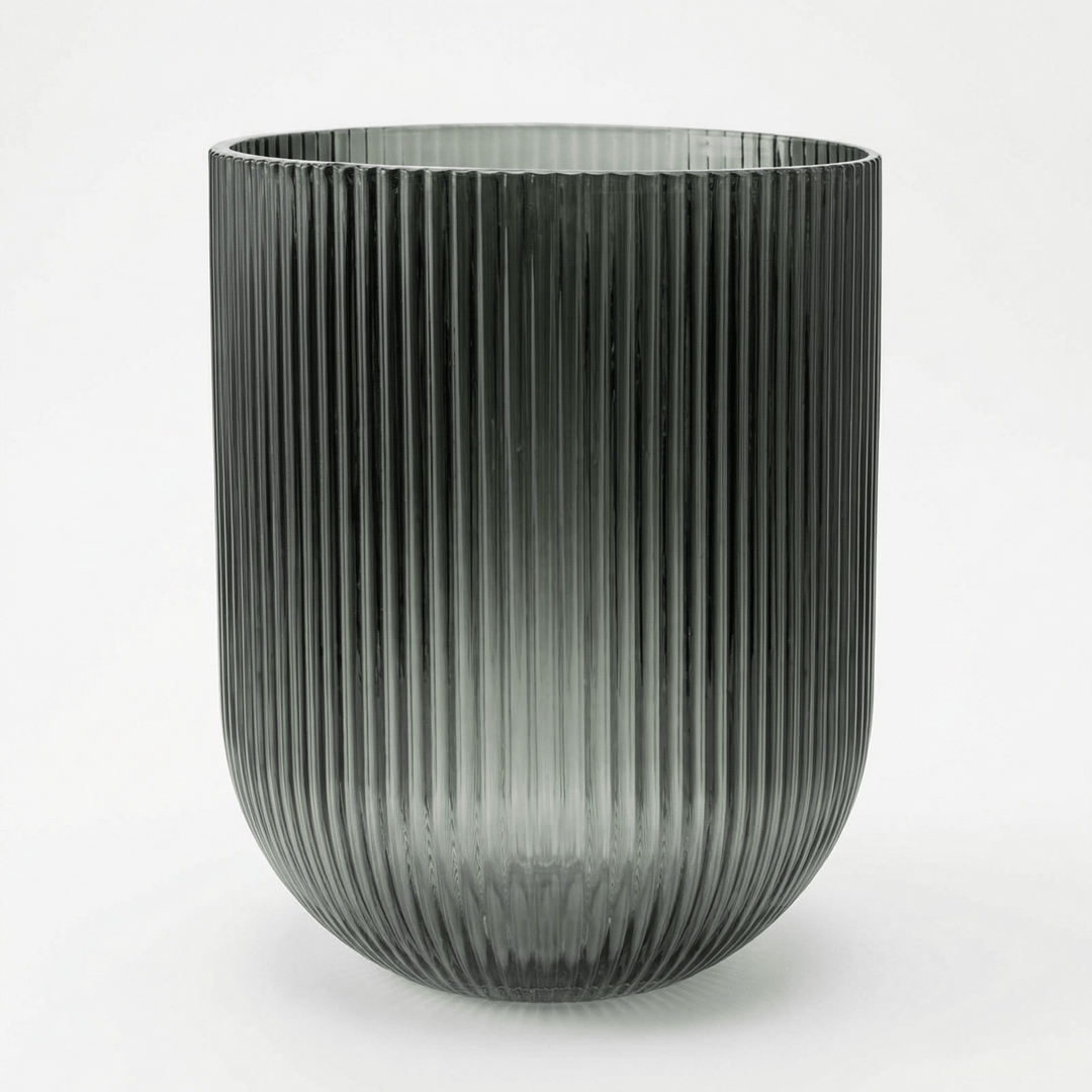 Dein Traumzimmer Kaheku Kübel Relax Struktur Grau Ø13cm Glas