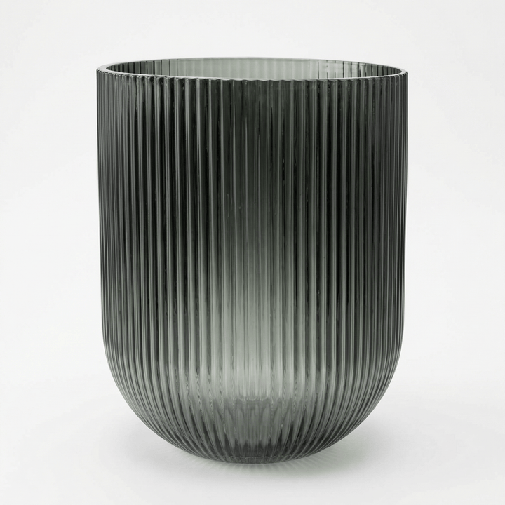 Dein Traumzimmer Kaheku Kübel Relax Struktur Grau Ø13cm Glas
