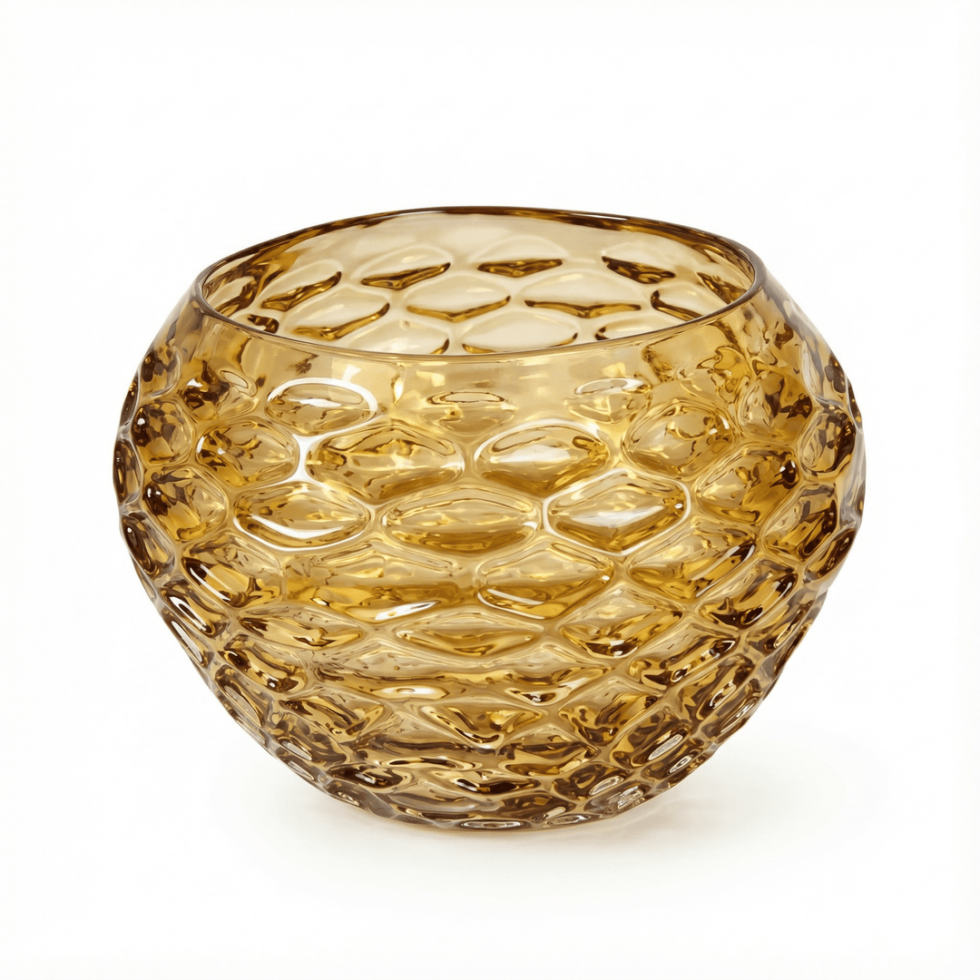 Dein Traumzimmer Kaheku - Kübel Roccella Amber Ø20 cm Glas