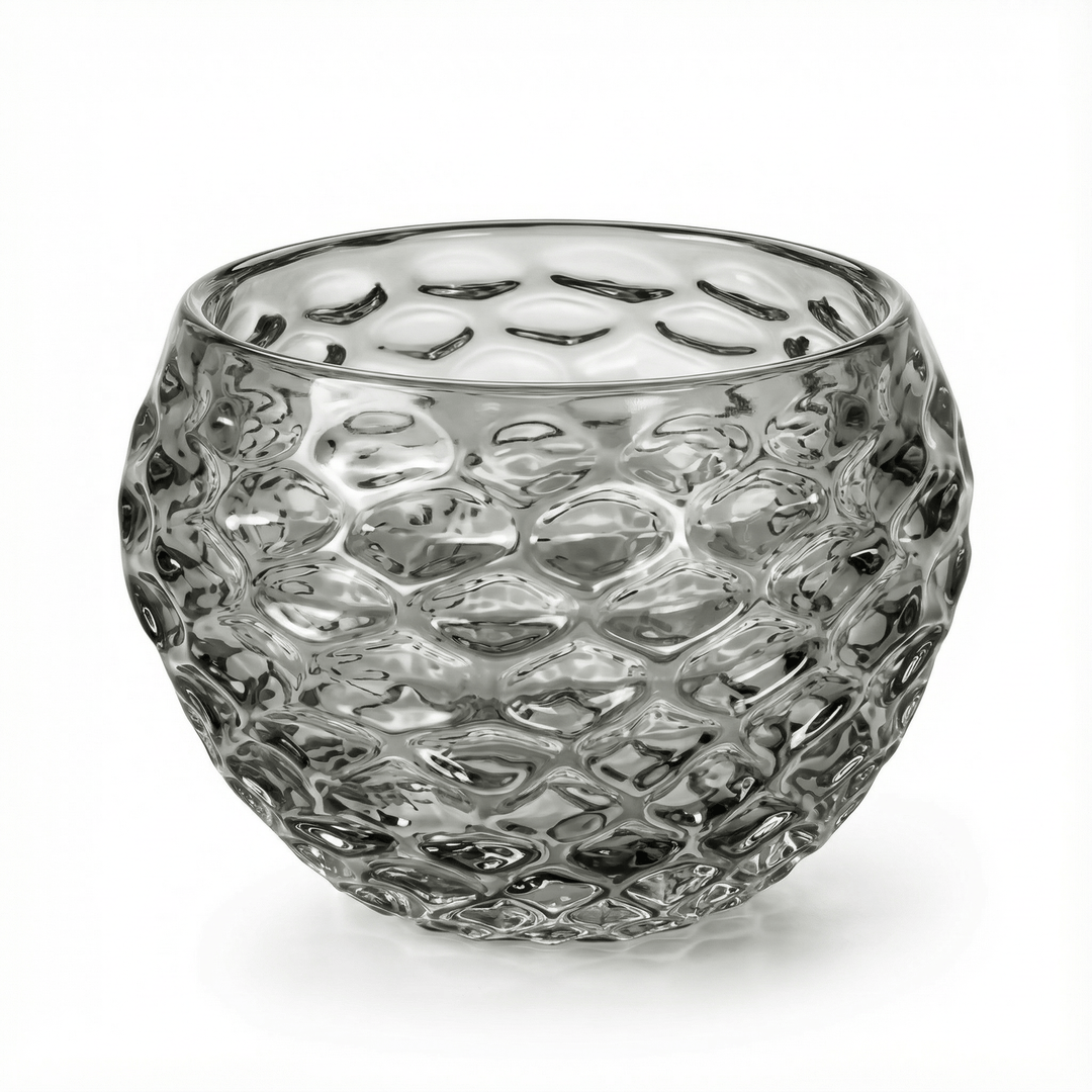 Dein Traumzimmer Kaheku - Kübel Roccella Grau Ø20 cm Glas