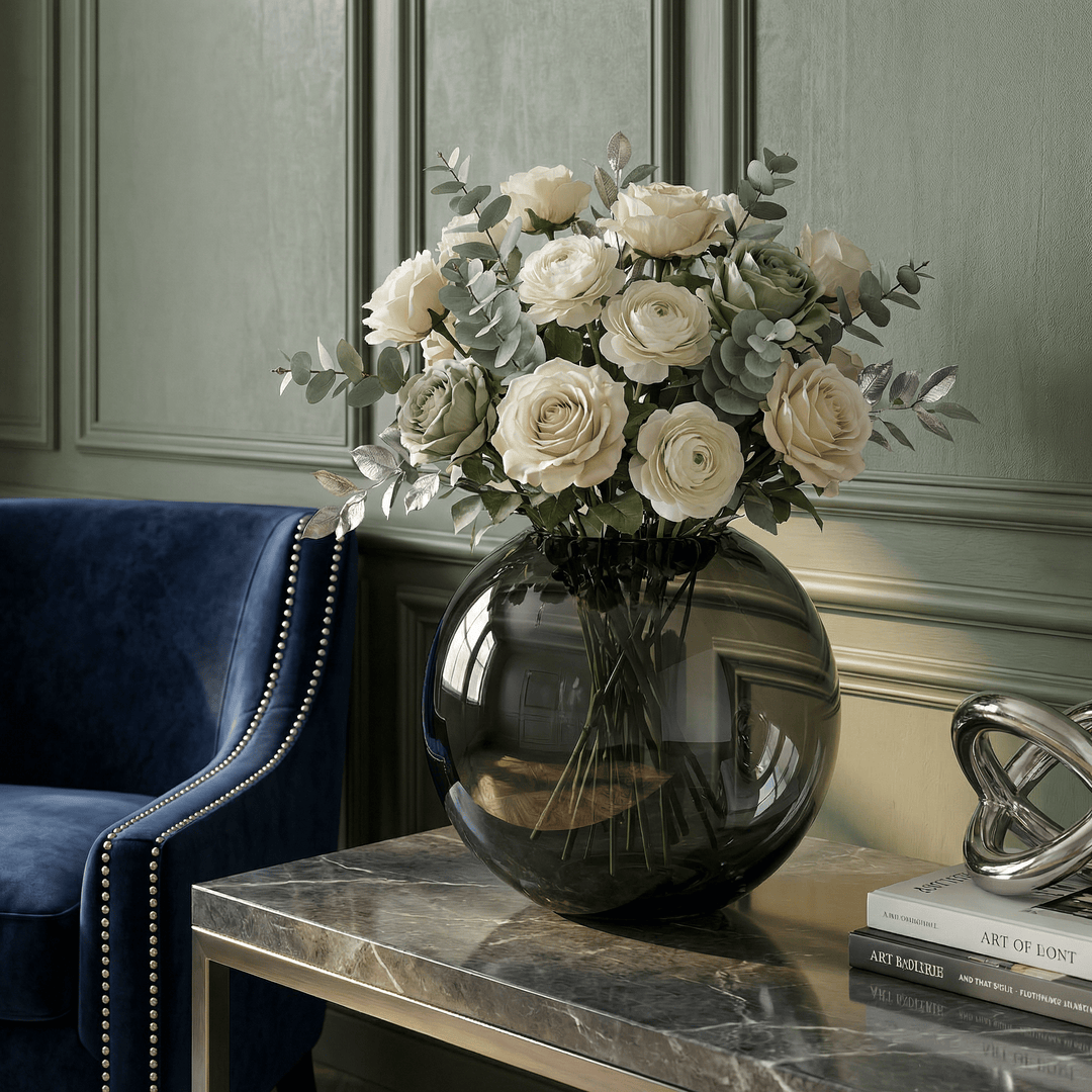 Dein Traumzimmer Kaheku - Kugelvase Opino Smoke Ø35 cm Glas