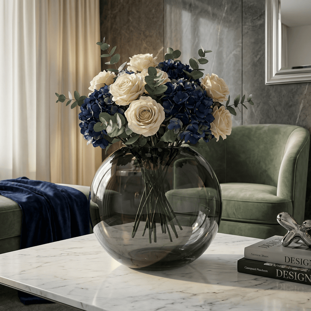 Dein Traumzimmer Kaheku - Kugelvase Opino Smoke Ø40 cm Glas