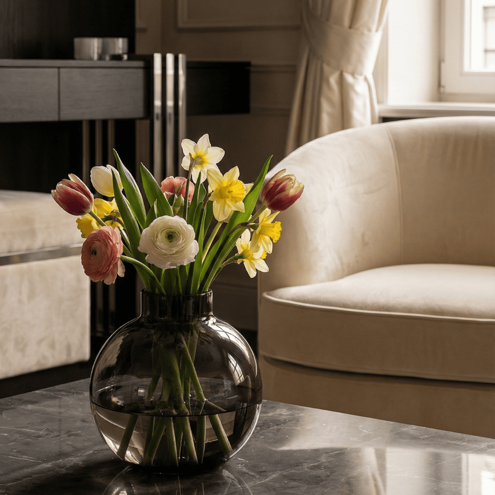 Dein Traumzimmer Kaheku Kugelvase Solento smoke Glas