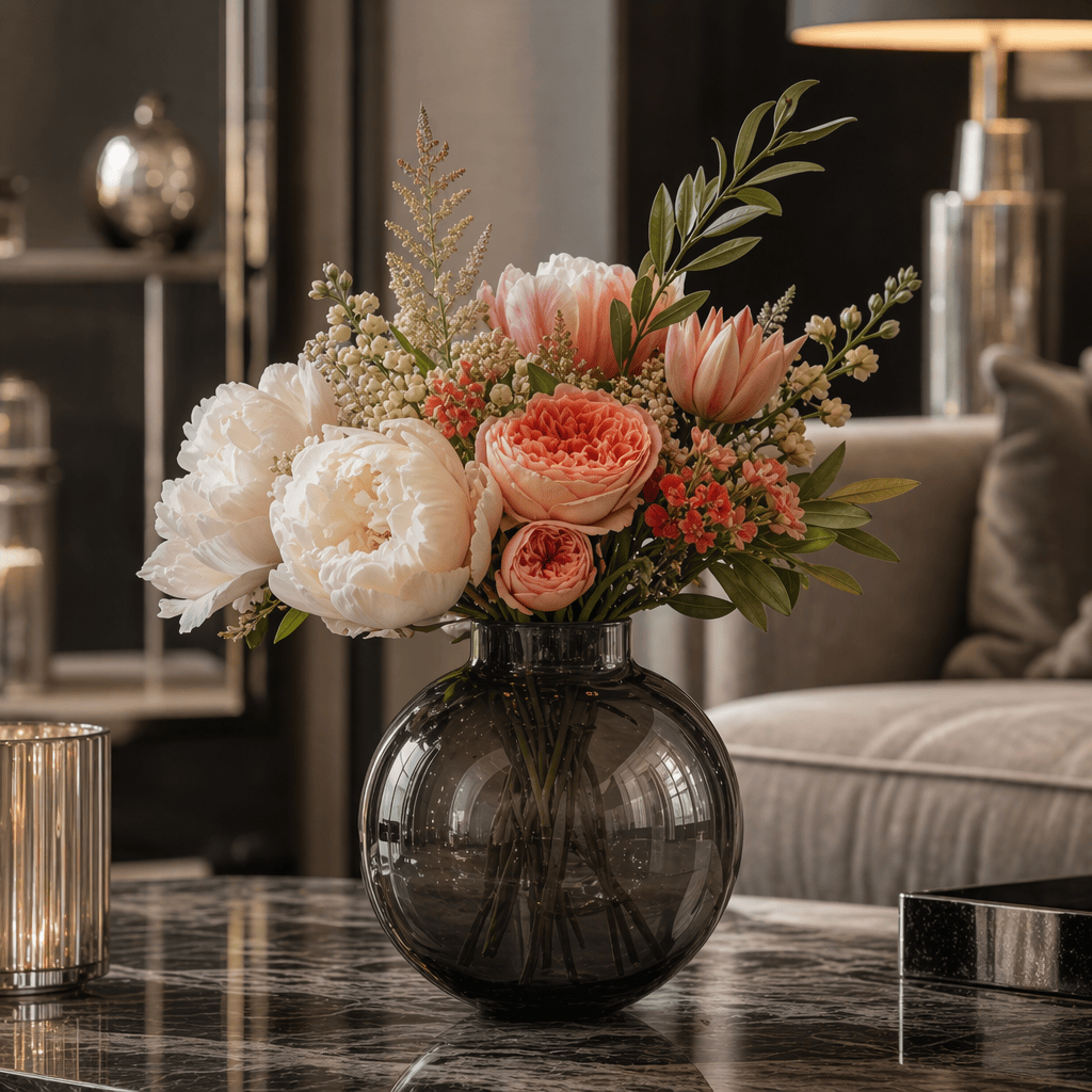 Dein Traumzimmer Kaheku Kugelvase Solento smoke Glas