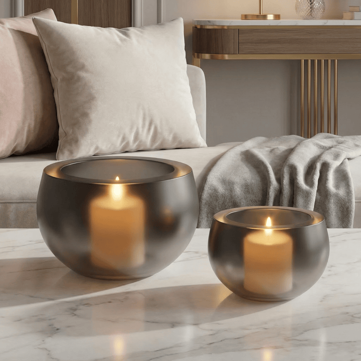 Dein Traumzimmer Kaheku Olson Grau Matt Set Glas