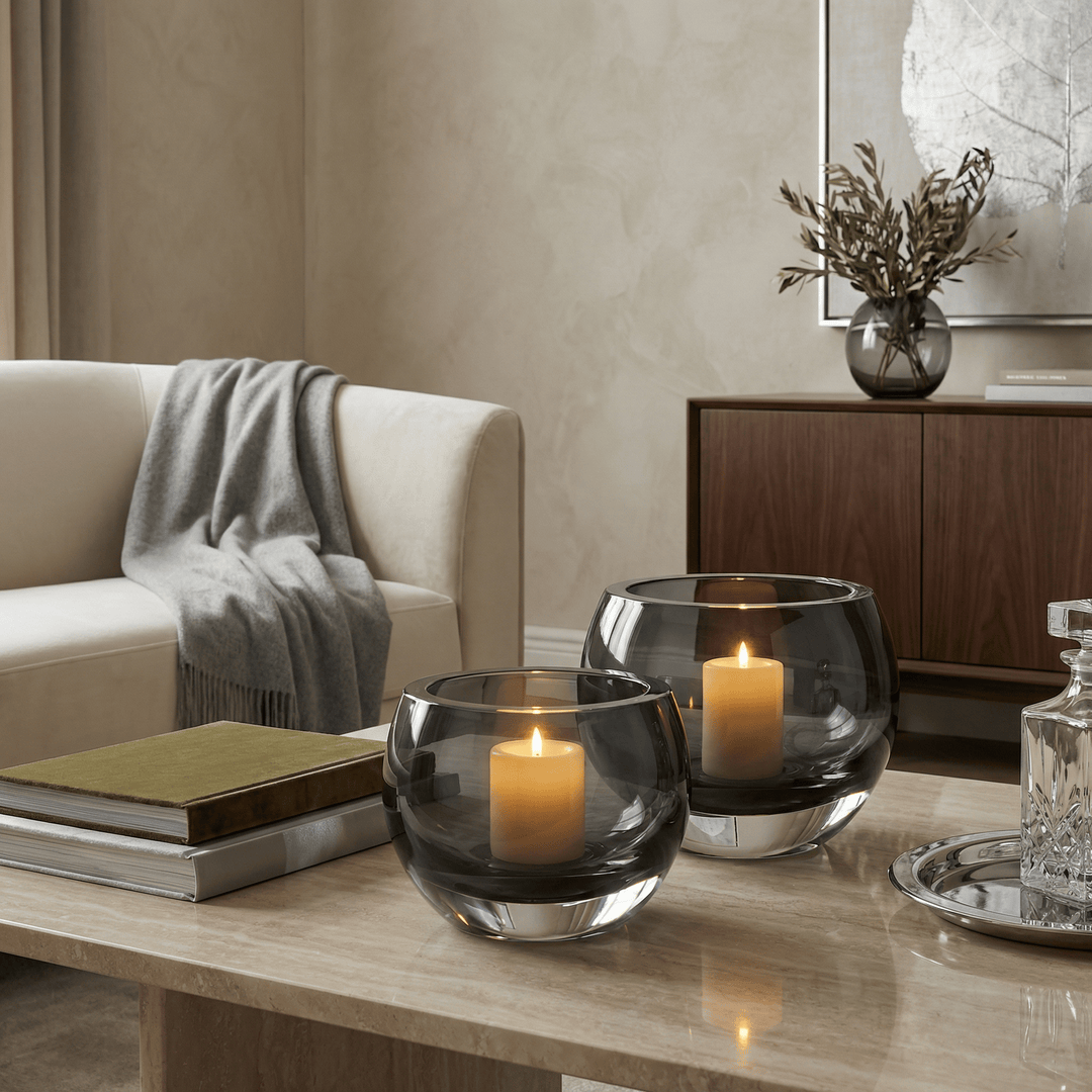 Dein Traumzimmer Kaheku Olson Grau Set Glas