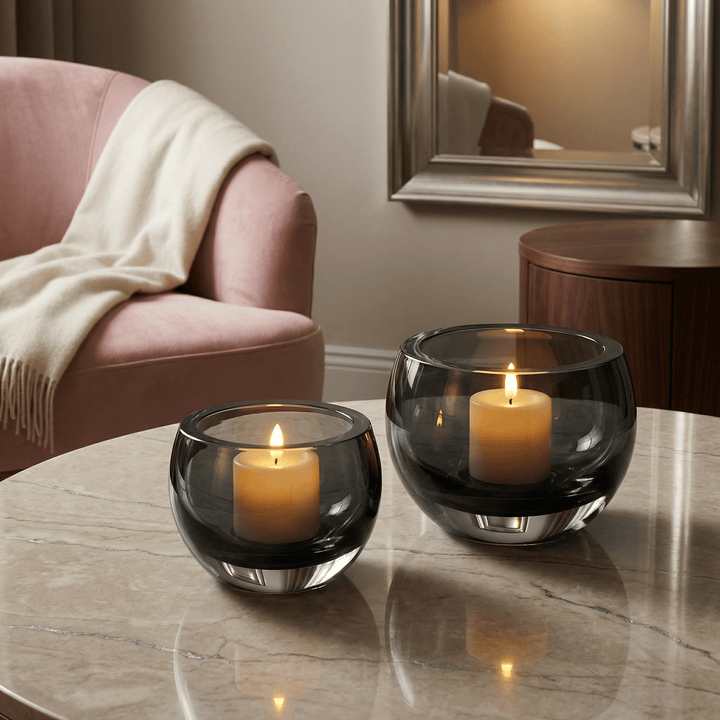 Dein Traumzimmer Kaheku Olson Grau Set Glas