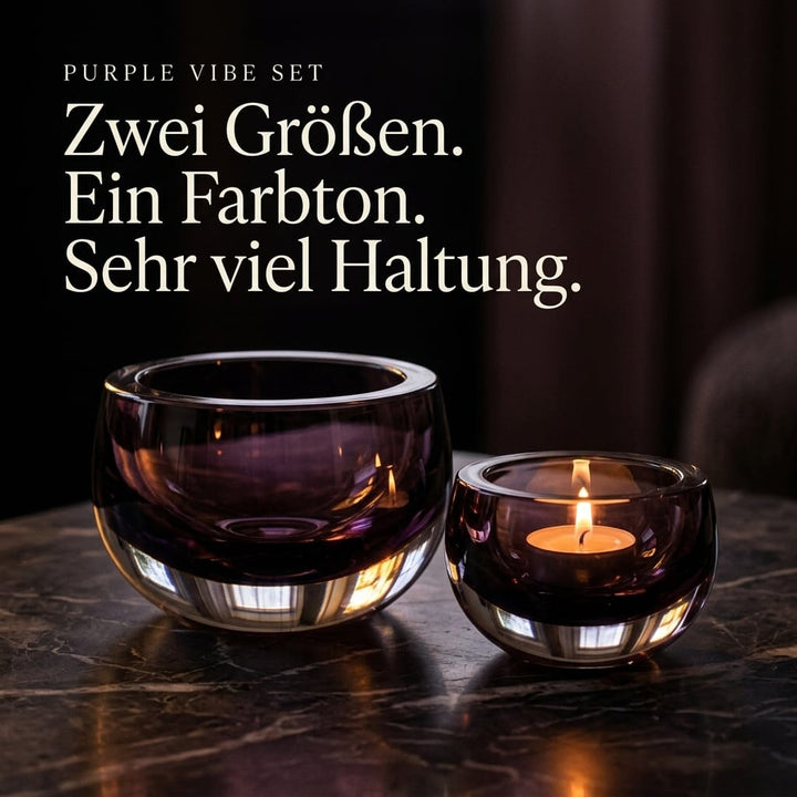 Dein Traumzimmer Kaheku Purple Vibe Glas Set Glas