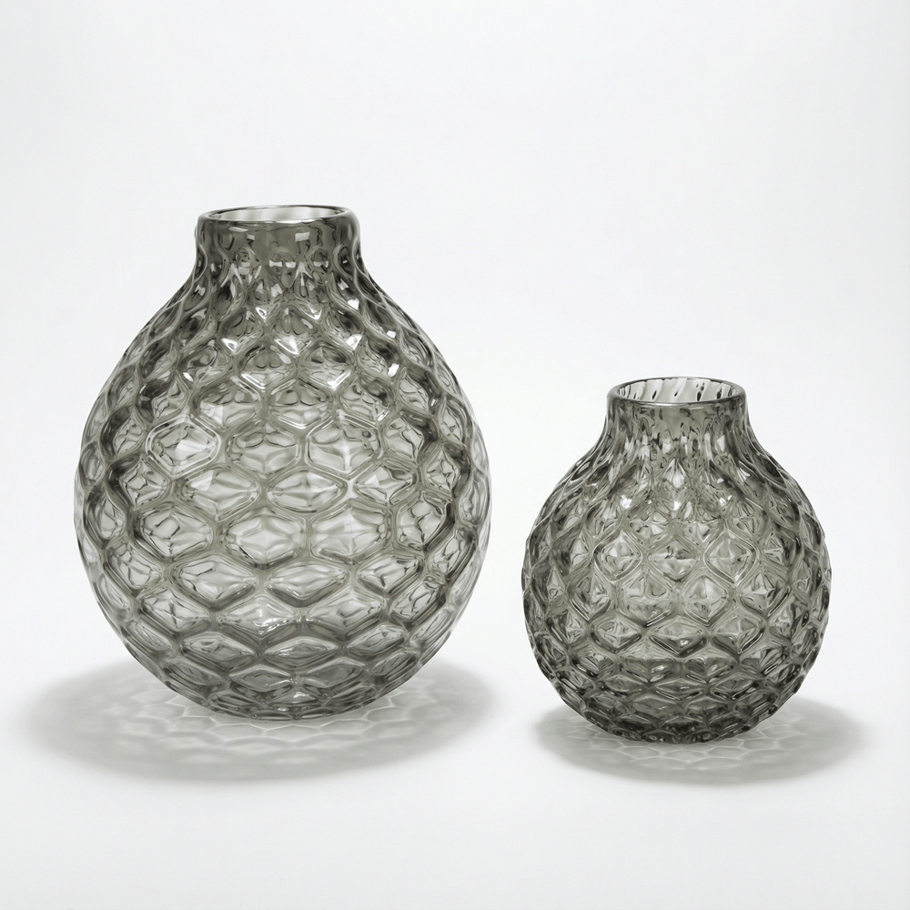 Dein Traumzimmer KAHEKU - ROCCELLA GRAU SET Glas