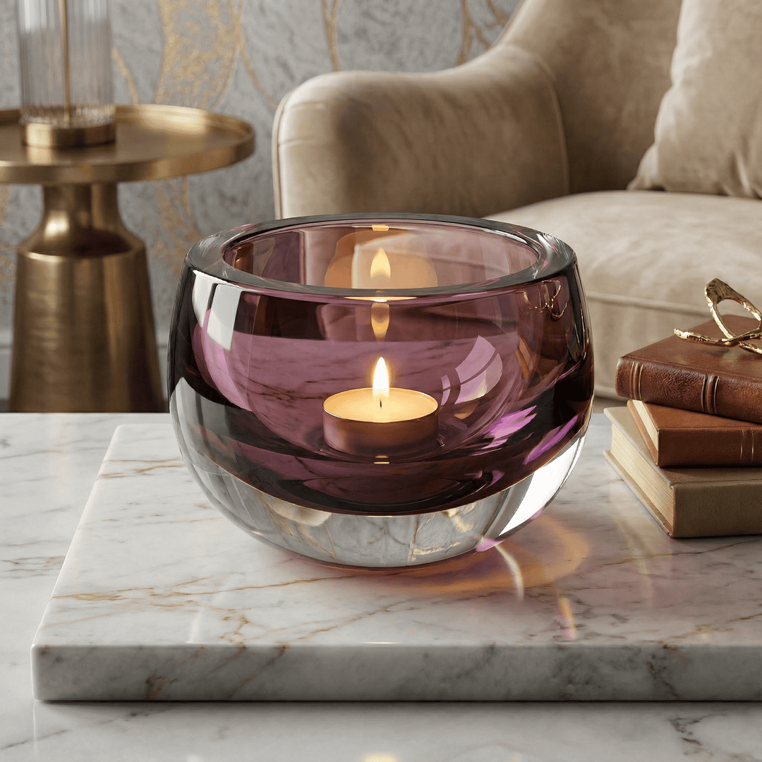 Dein Traumzimmer Kaheku - Schale Olson Purple Glas