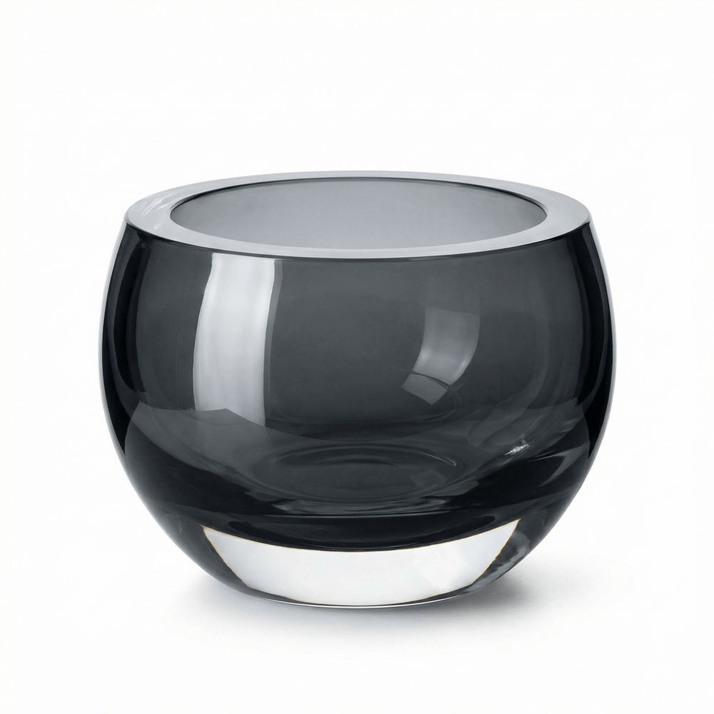 Dein Traumzimmer Kaheku Tischlicht Olson grau Ø12,5cm Glas