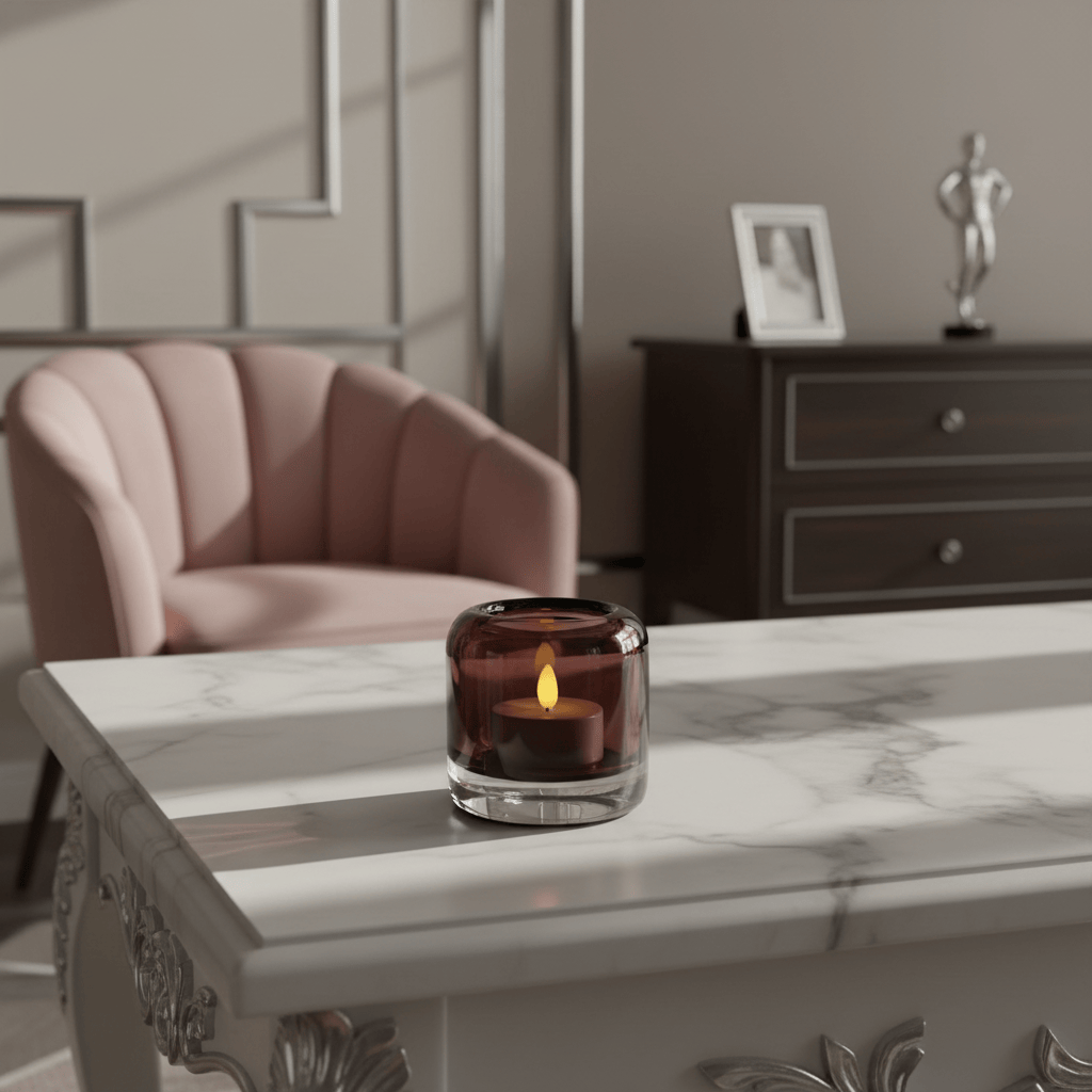 Dein Traumzimmer Kaheku Tischlicht Opino Lila Ø10cm Glas