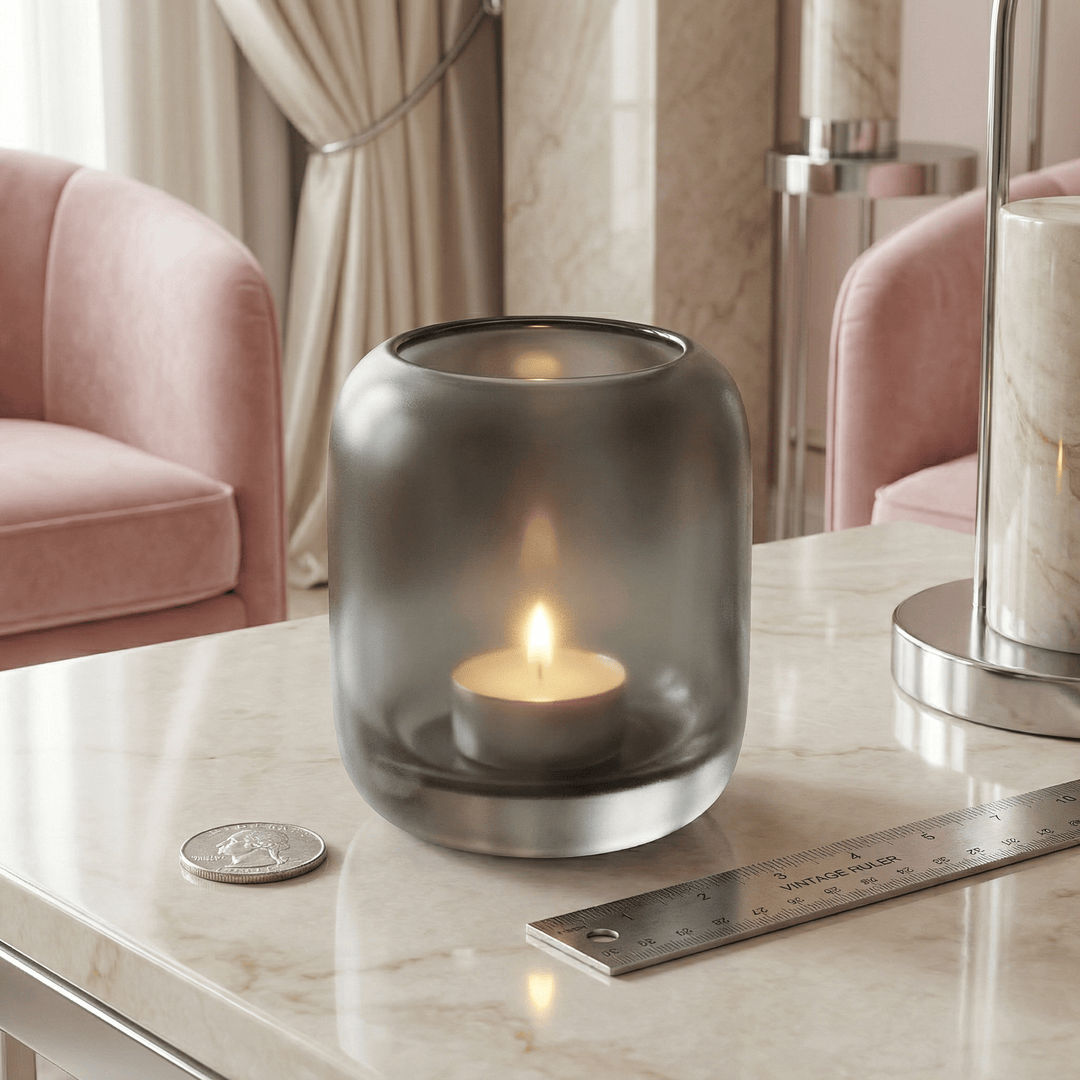 Dein Traumzimmer Kaheku - Tischlicht Opino Matt Smoke Ø7,5 cm Glas