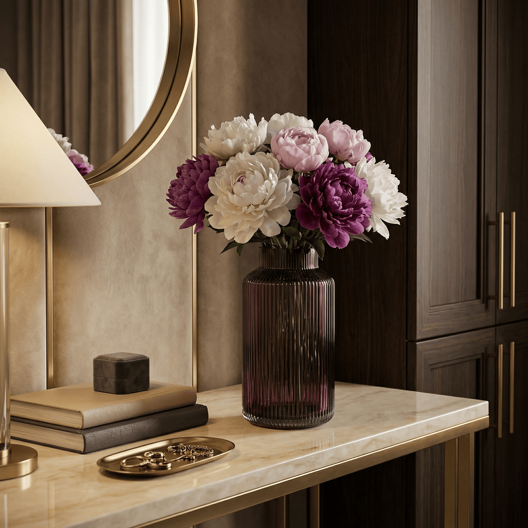 Dein Traumzimmer Kaheku Vase Bertini lila Ø11.5 cm Glas