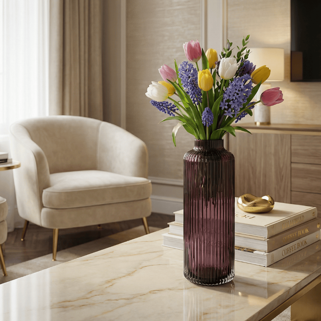 Dein Traumzimmer Kaheku Vase Bertini lila Ø9 cm Glas