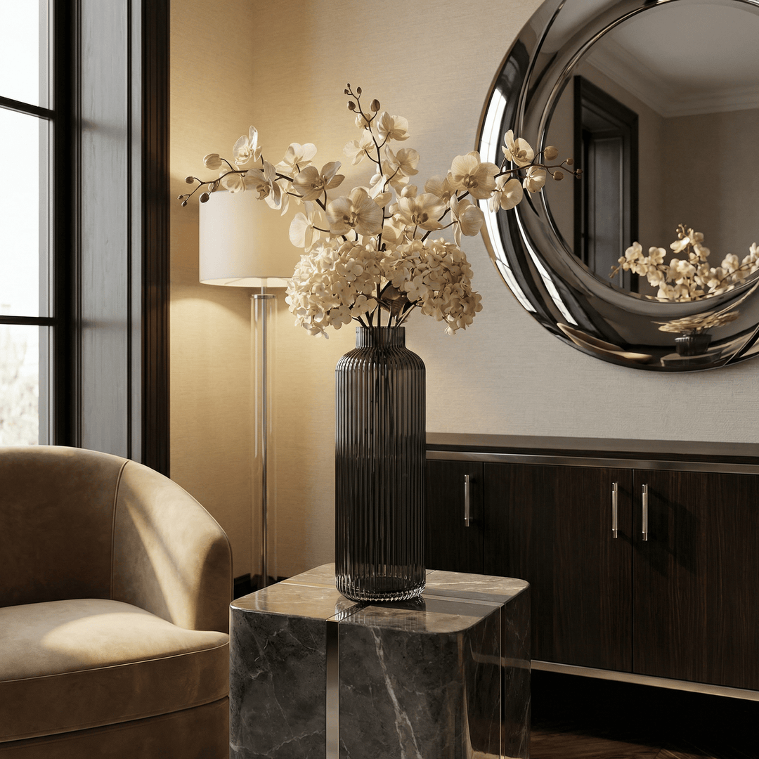 Dein Traumzimmer Kaheku Vase Bertini Smoke Ø10cm Glas