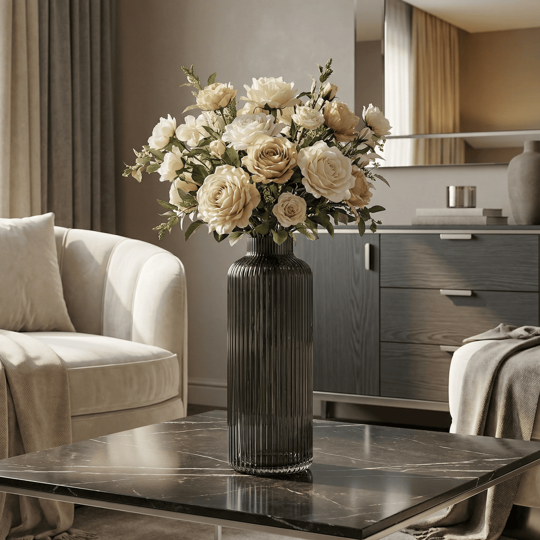 Dein Traumzimmer Kaheku Vase Bertini Smoke Ø9cm Glas