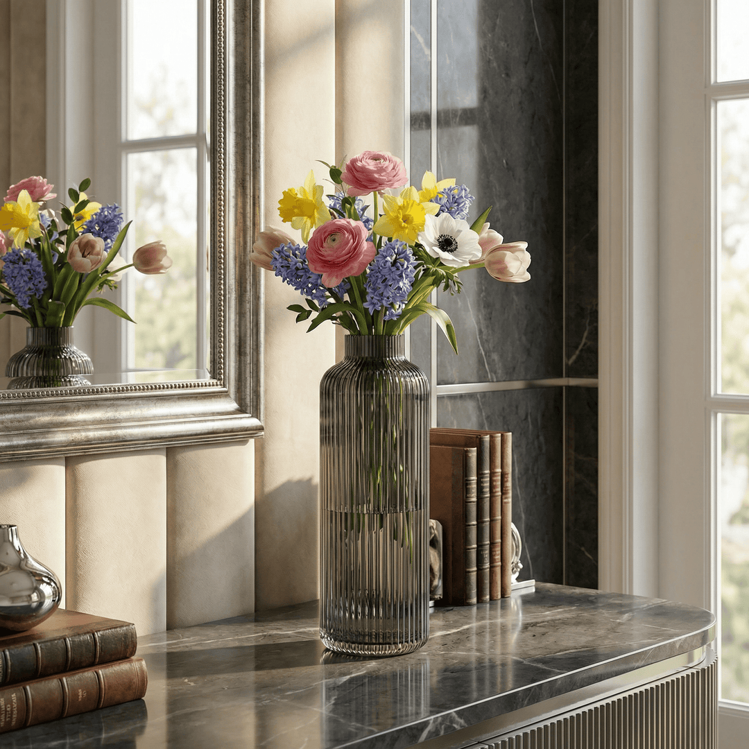 Dein Traumzimmer Kaheku Vase Bertini Smoke Ø9cm Glas