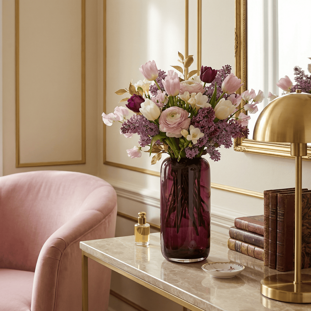 Dein Traumzimmer Kaheku Vase Opino Lila Ø7,5cm Glas