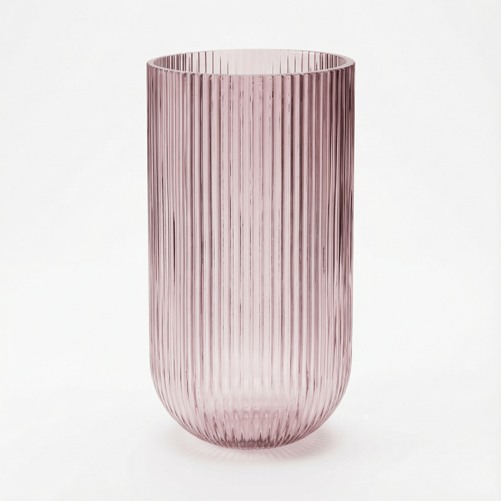 Dein Traumzimmer Kaheku - Vase Relax Struktur Rosa Glas