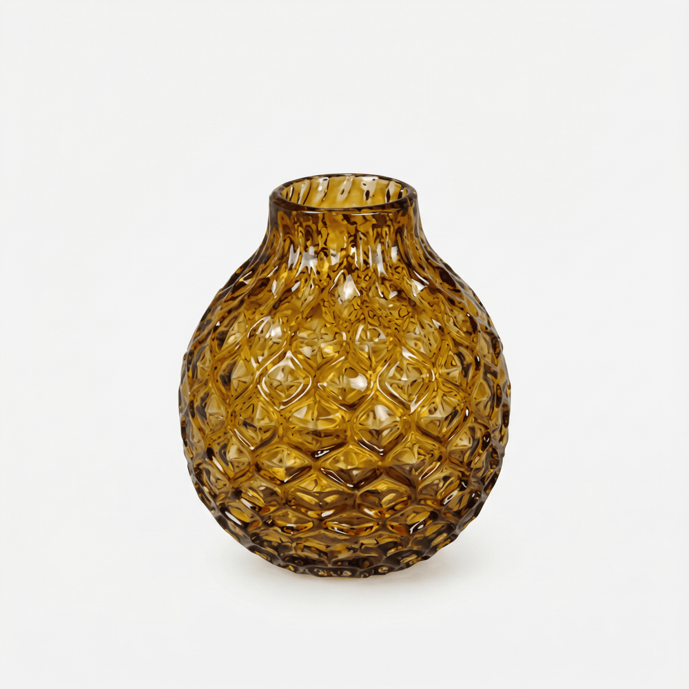 Dein Traumzimmer Kaheku - Vase Roccella Amber Ø20 cm Glas