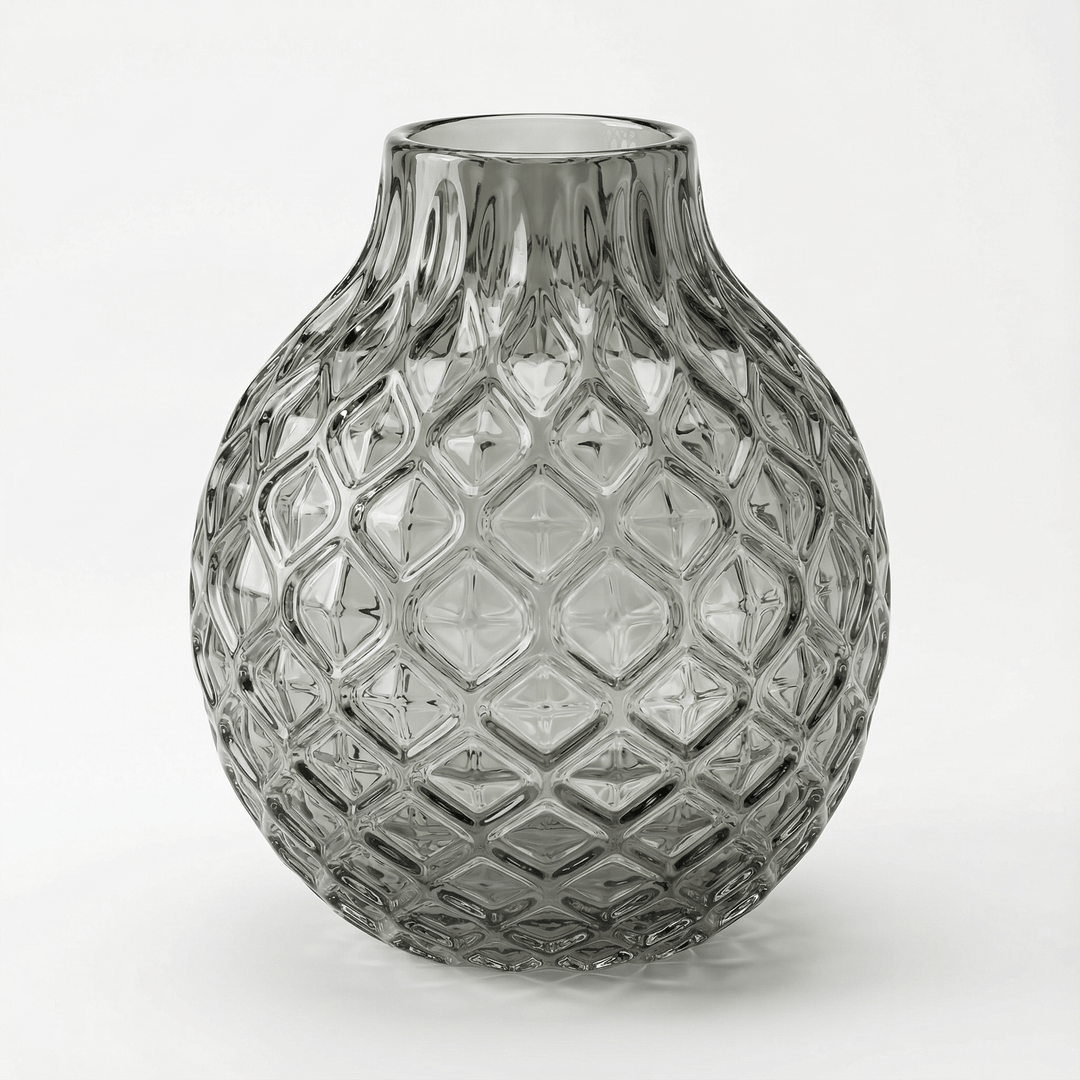 Dein Traumzimmer Kaheku - Vase Roccella Grau 20Ø Glas